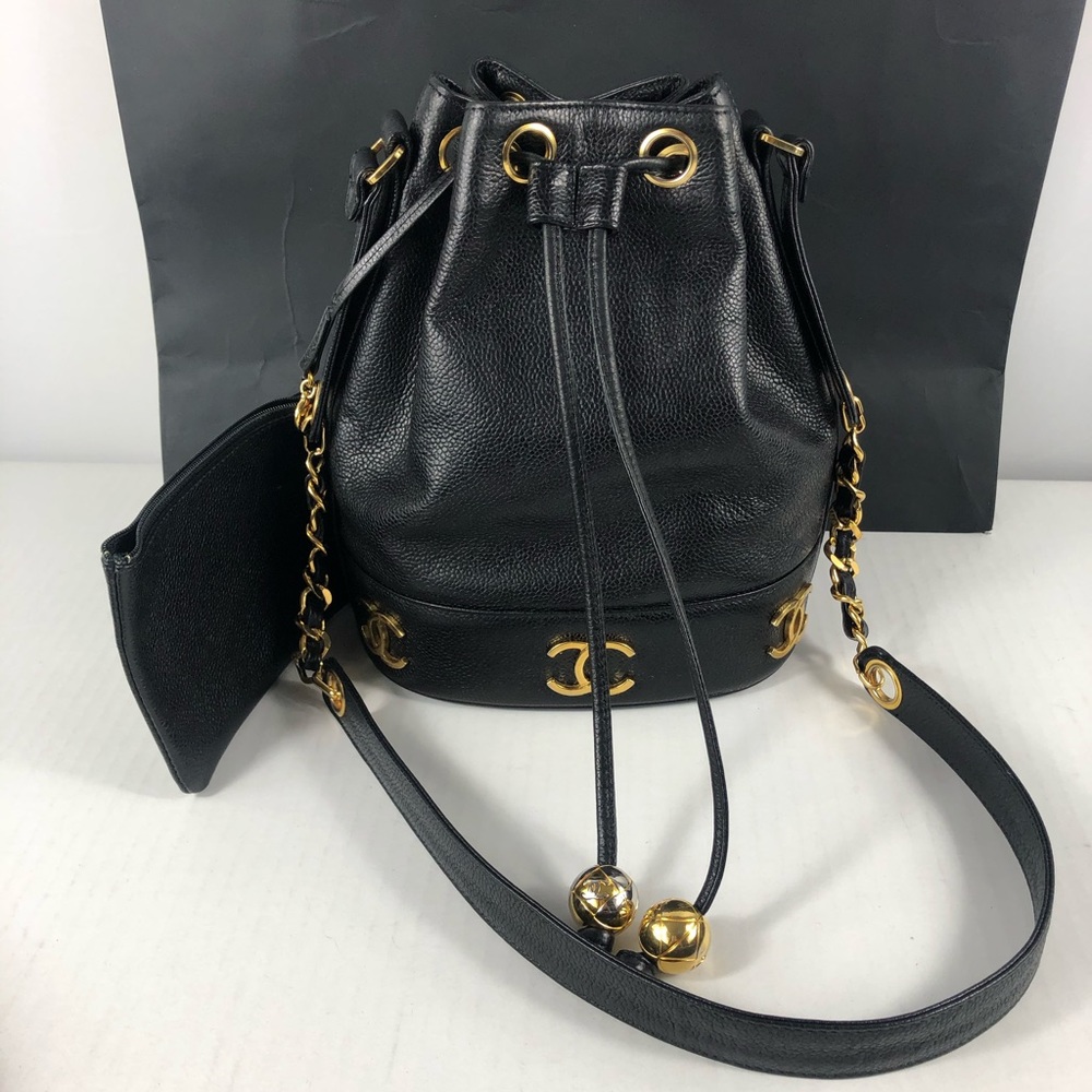 ❤️TRIPPLE CC ❤️coco Chanel small caviar bucket - Picture 3 of 8